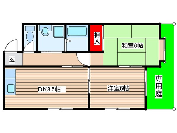 コ－ポボナ－ルの物件間取画像